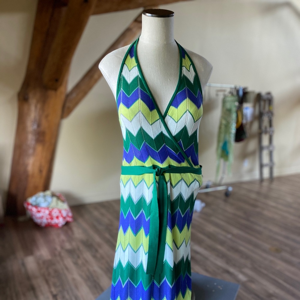 Floor length knit dress